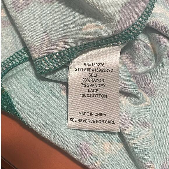 Daniel Rainn‎ NWT Women's Plus 2X Sleeveless Boho Blouse Floral Crochet Lace - Picture 7 of 11